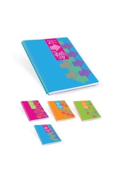 KESKİN COLOR Defter A4 120 Yapraklı Spiralli Çizgili-kareli-çizgisiz