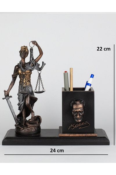 Gift Garden Scales of Justice Pen Holder Tabletop