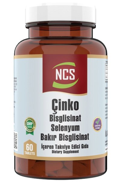 NCS Zinc & Copper & Selenium Zinc 3 X 60 Tablet = 180 Tablets