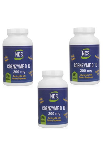 NCS Coenzyme Q-10 200 Mg Resveratrol Hyaluronic 180 Tablets X Box 540 Tablets