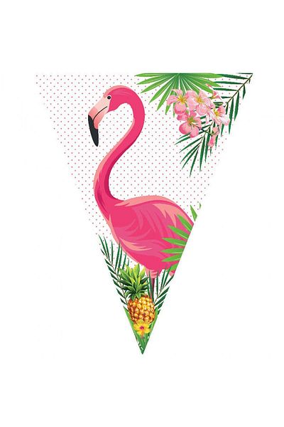 Hayaller Dükkanı Σετ σημαιών Flamingo Flama-