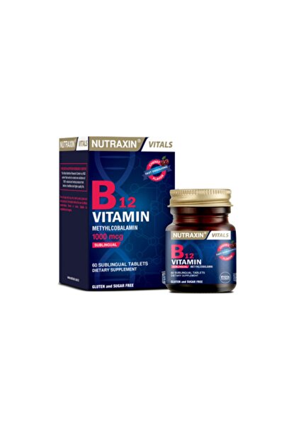 Nutraxin Yetişkinler Için B12 Vitamini 1000 Mg 60 Tablet
