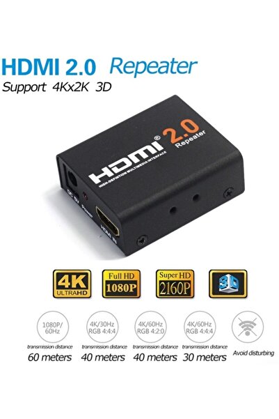 Alfais 4442 4k 2160p Hdmi 2.0 Repeater Dişi Dişi Kablo Extender Uzatıcı Ekleme Adaptörü