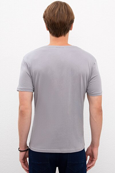 U.S. Polo Assn. Γκρι ανδρικό μπλουζάκι