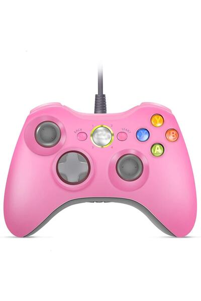 OEM Xbox 360 Kablolu Oyun Kolu (pc Ve Xbox 360 Uyumlu) - Pembe