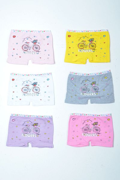 Tutku Girl's Boxer Briefs 6 Pack