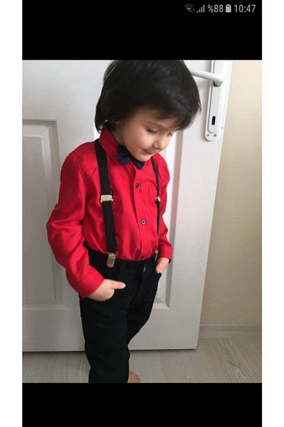 KONYALI Boy's Linen Style Set