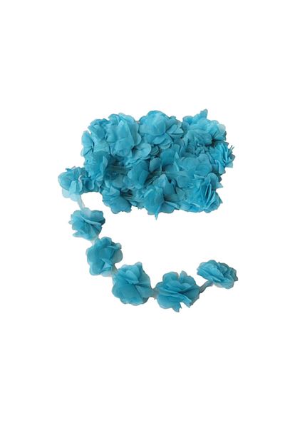 Eminonutoptanci 10 Mt Blue Laser Cut Tulip Chiffon Flower – Διακόσμηση τεχνητών λουλουδιών, Στολίδι τραπεζιού, Φόντο