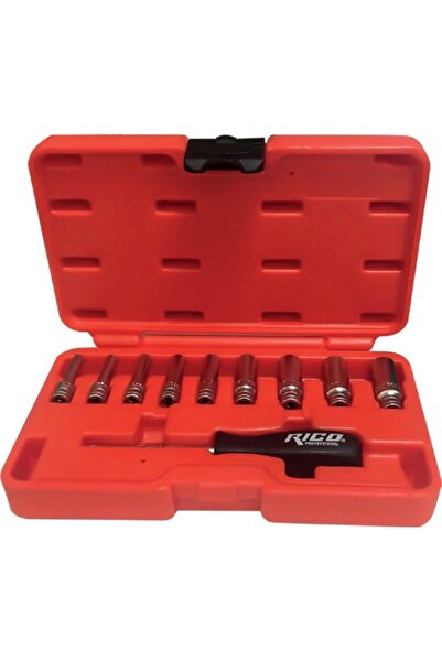 Rico 10 Parça 1/4” 6 Kş Uzun Lokma Set 4 - 13 Mm