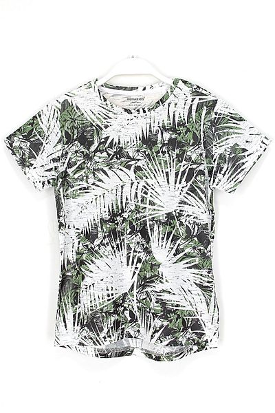 DobaKids Tricou elegant pentru băiat cu imprimeu la 360 de grade alb pentru intervalul de vârstă 7 - 15 ani