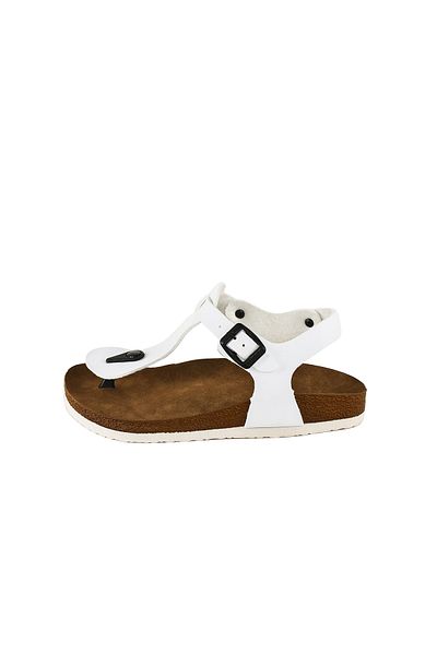 JustBow Sandale albe unisex