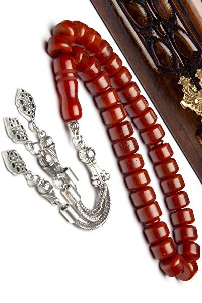 OTTOTESBİH Mărgele de rugina pentru bărbați, în tonuri otomane, iraniene, lungime la încheietura mâinii, 7x10 mm