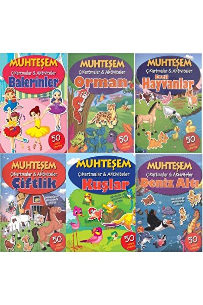 Parıltı Yayıncılık Fabulous Stickers Sticker Activities Book Set 6 Books