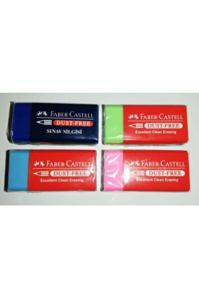Faber Castell Faber Dust-free Renkli Silgi 4 Adet