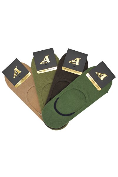 A CLASSE مجموعة من 4 جوارب سوبا باليه للرجال بألوان الأرض