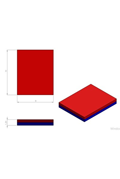 Mıknatıs Ar-Ge Neodyum Mıknatıs 20 Adet 10x8x1,3mm