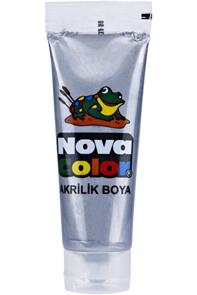 Nova Color Tüp Akrilik Boya 75 Gram Gümüş