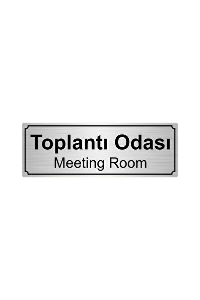 Özarslan Dizayn Silver Color Metal Meeting Room Direction Board 10Cmx20Cm