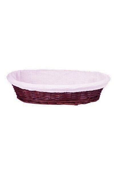 Epinox Wicker Bread Basket Oval 28 Cm Desktop Bread Bowl with Cloth