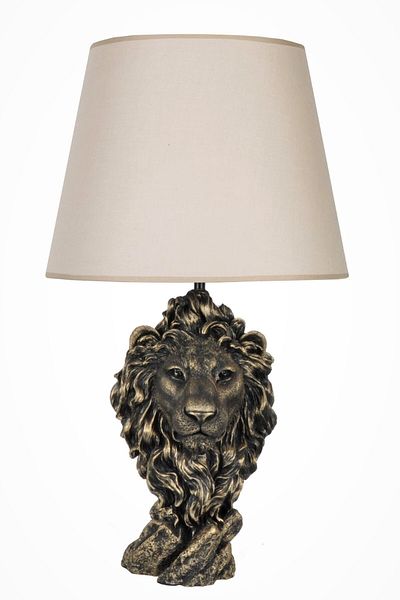 Qdec Modern Design Large Lion Lampshade Gold Beige