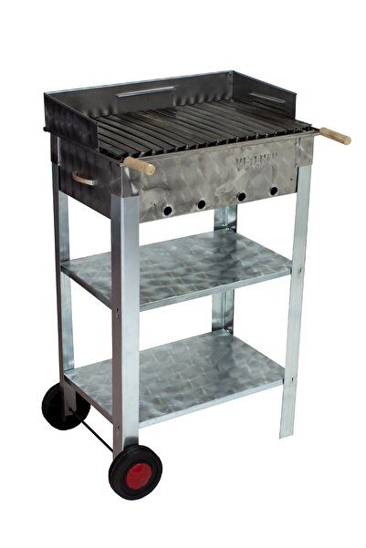 3M Mth-7 Battal Boy Pervazlı Lama Izgaralı Mangal (2 Tekerlekli)