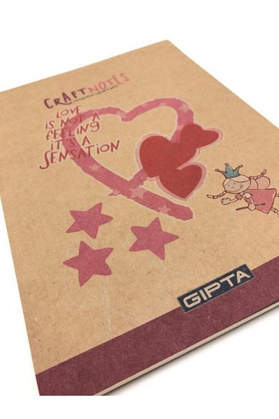 Gıpta Caiet de note de artizanat cu inimă 60. Desenați A5. 1837