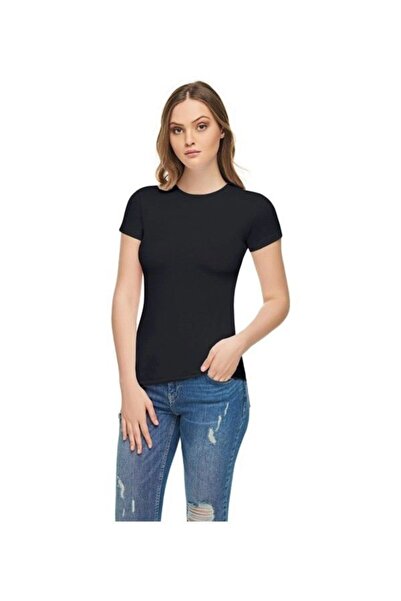 Tutku Elit ženska crna majica sa okruglim izrezom, paket od 3 komada, model 2202