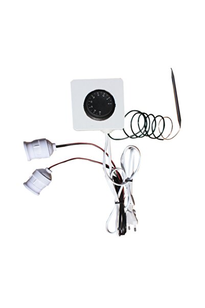 YOKO 2 Duylu Civciv Kafesi Kafes Isıtması Duylu Muhafazalı Ampul Destekli Isı...