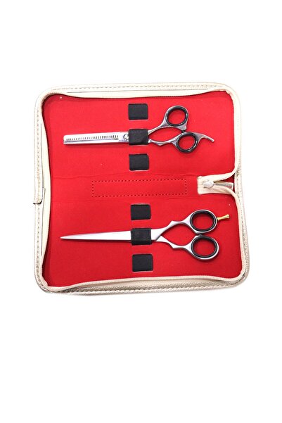 Solingen Profesyonel Kesim Kuaför Makası Ve Ara Makası + Çanta Seti