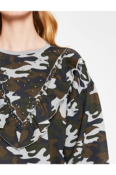 Koton Dámská šedá mikina 8KAL11583JK