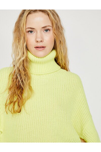 Koton Pullover - Gelb - Oversized