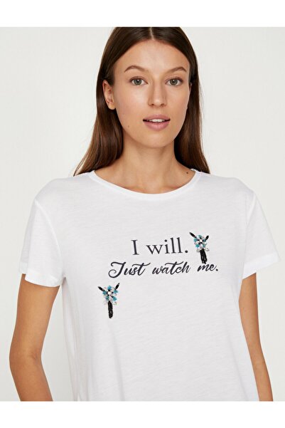 Koton Γυναικείο T-shirt με φούντα