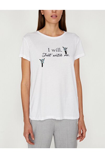 Koton Γυναικείο T-shirt με φούντα