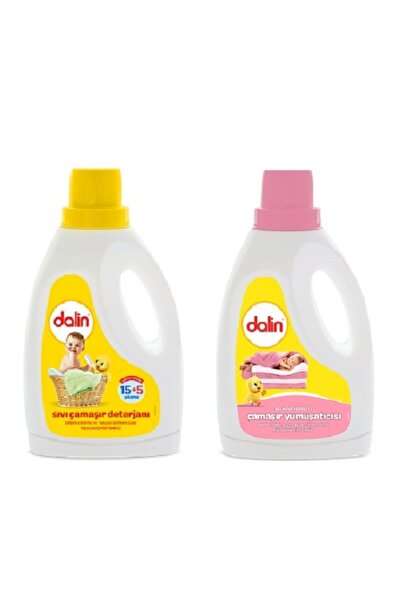 Dalin Sıvı Çamaşır Deterjanı 1,5 lt + Çamaşır Yumuşatıcı 1,5 lt Set
