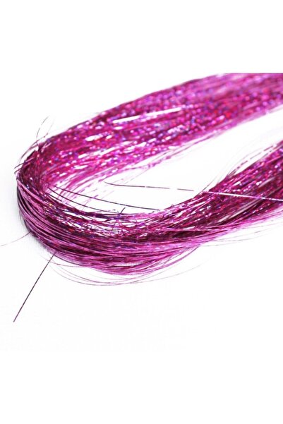 Yeşim Aksesuar Simli Saç & Çıtçıtlı Pembe Simli Saç & Çıtçıt Sim Saç (1 Adet)