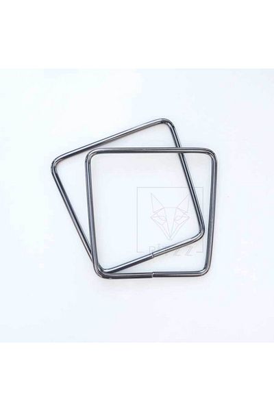Ritzz Μεταλλική λαβή τσάντας // Anthracite Square (ζεύγος)
