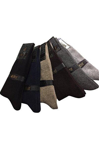 arslan Diba 6'lı Lambswool Kuzu Yünü Erkek Çorap Pamuk Karışımlı (batmaz)