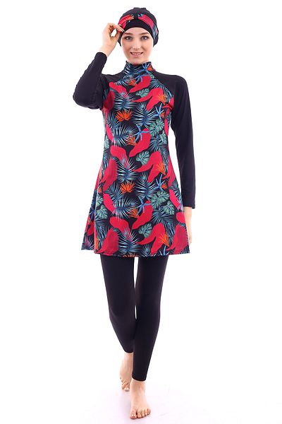 Aykum Mayo Women's Black Hijab Swimsuit