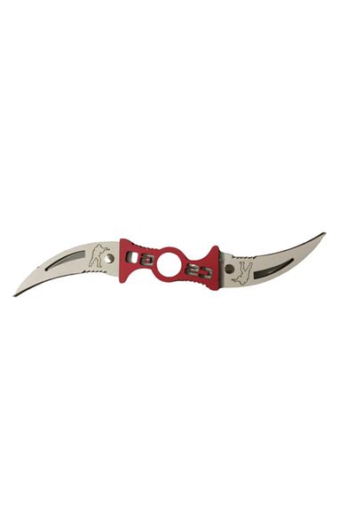 FERMAN HEDİYELİK Wooden Double Sided Cs Go Knife - Red