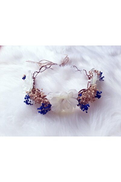 Şeker Tadında Tasarımlar Coroană de maternitate cu detalii alb-albastre