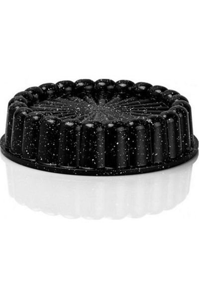 ThermoAD Cast Iron Set of 2 Cake Molds Tart-Wind Rose Black