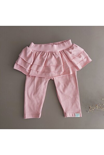 LITTLE'S WORLD Kız Bebek Pembe Etek Tayt