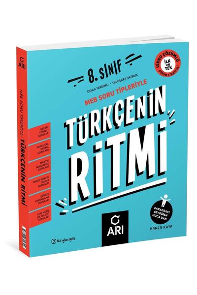 Arı Yayıncılık Arı Yayınları 8. Sınıf Türkçenin Ritmi