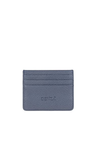 Deriza Γνήσιο Δερμάτινο Μίνι Θήκη Κάρτας Navy Blue