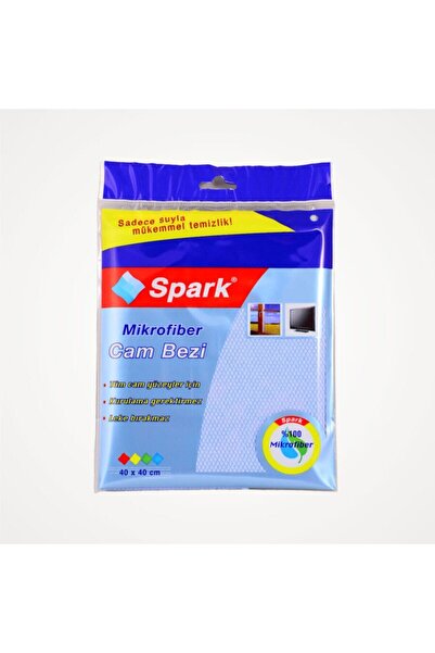Spark Mikrofiber Cam Bezi Mavi 40 X 40 Cm