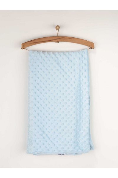 Miniworld Baby Boy Blue 80x100 Cm Chickpea Pattern Blanket