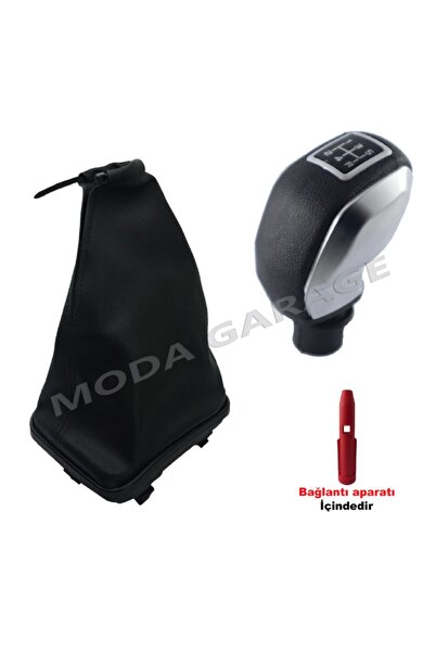 Moda Garage Fiat Linea Gri Spor Vites Topuzu Kapaklı Ve Çerçeveli Vites Körüğü