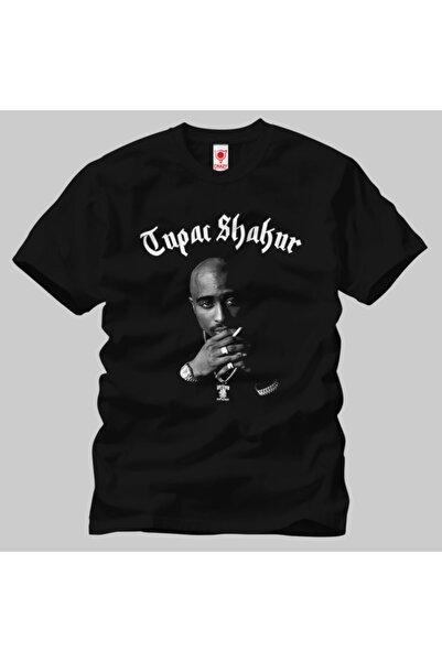 Crazy Tupac Shakur Portret u senci muška majica