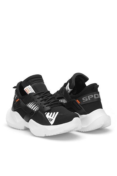 DARK SEER Schwarz-weißer Unisex-Sneaker