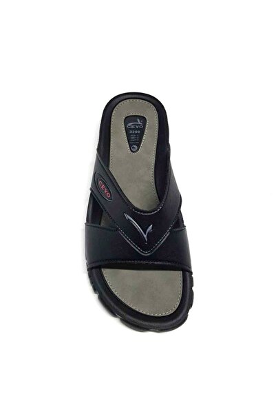 Ceyo 3200-1 Анатомічні чорні чоловічі капці